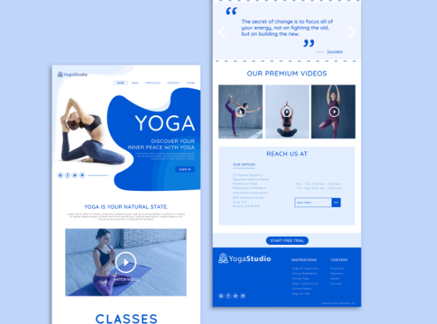 Online Yoga Learn Website